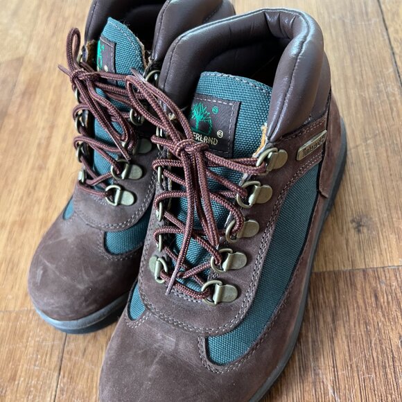 Timberland Brown Junior Field Boot Size US 5.5 - Picture 3 of 6